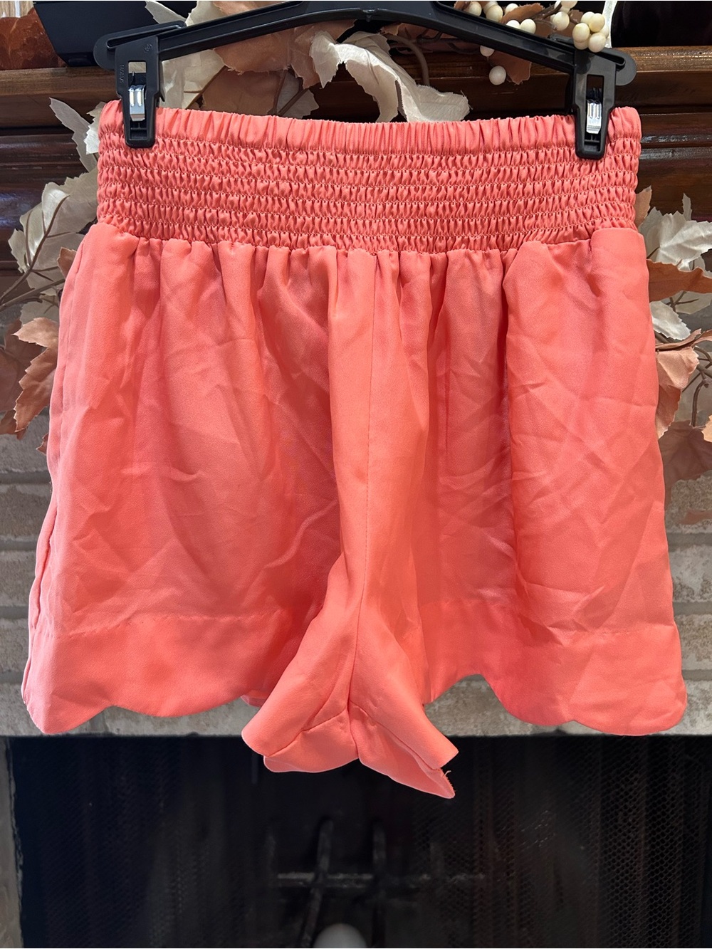 BCBG Coral High-Waist Smocked Mini Skort EUC